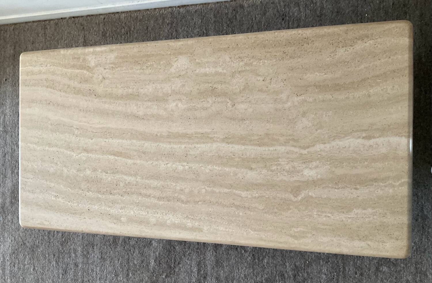 70s Travertine Coffee Table