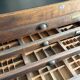 Old workshop drawer unit
