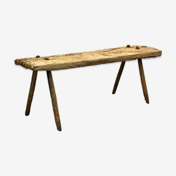 Rustic "wabi-sabi" bench