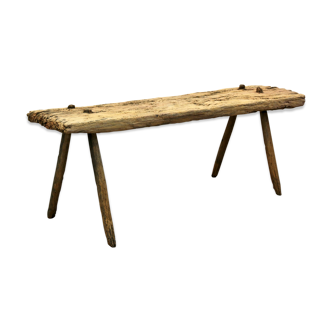 Rustic "wabi-sabi" bench
