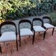 BAUMANN Suite de 4 chaises Gondole vintage 1970