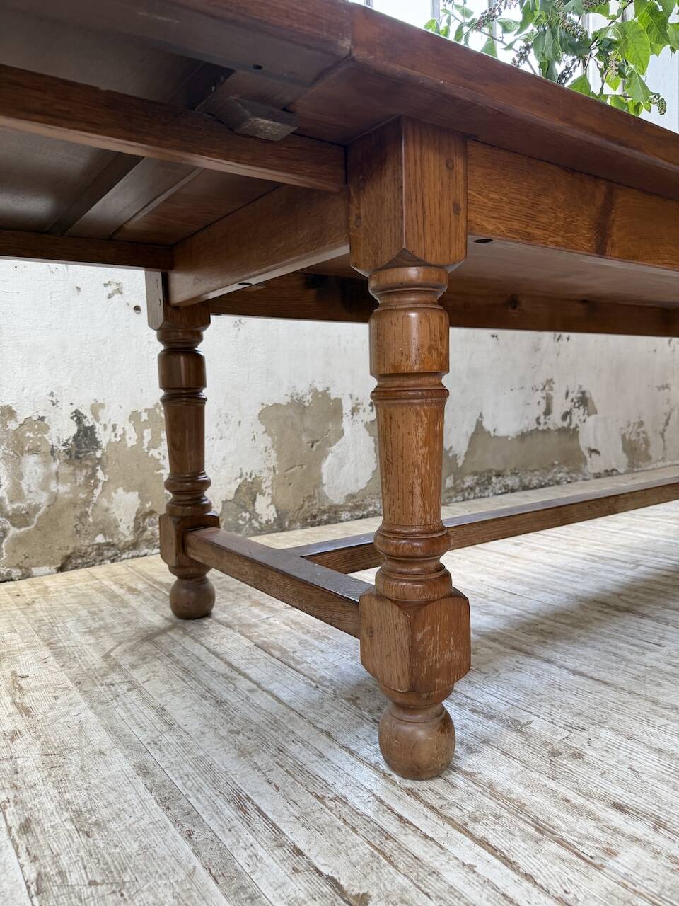 Table repas style drapière noyer 2m5/3m5 1900