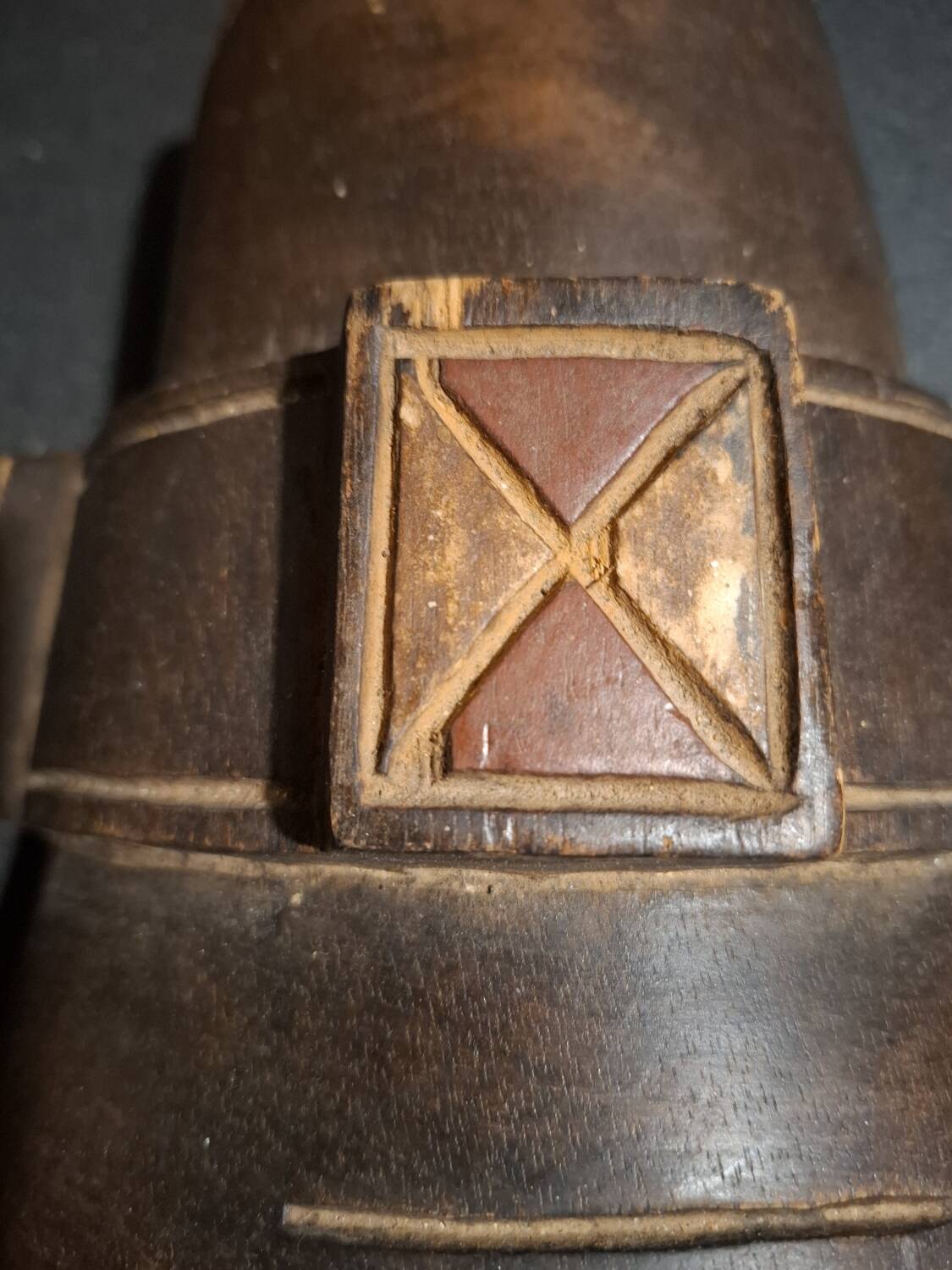 Ancien masque tribal Luba RDC