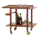 Teak bar cart, serving trolley, 1960s