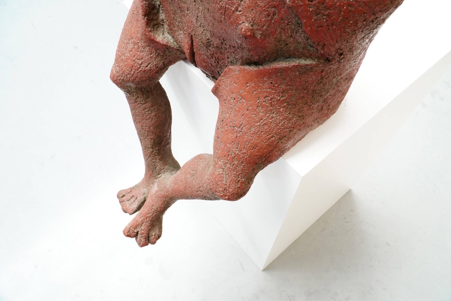 Yves Rhayé, XL Biomorphic Terracotta Sculpture
