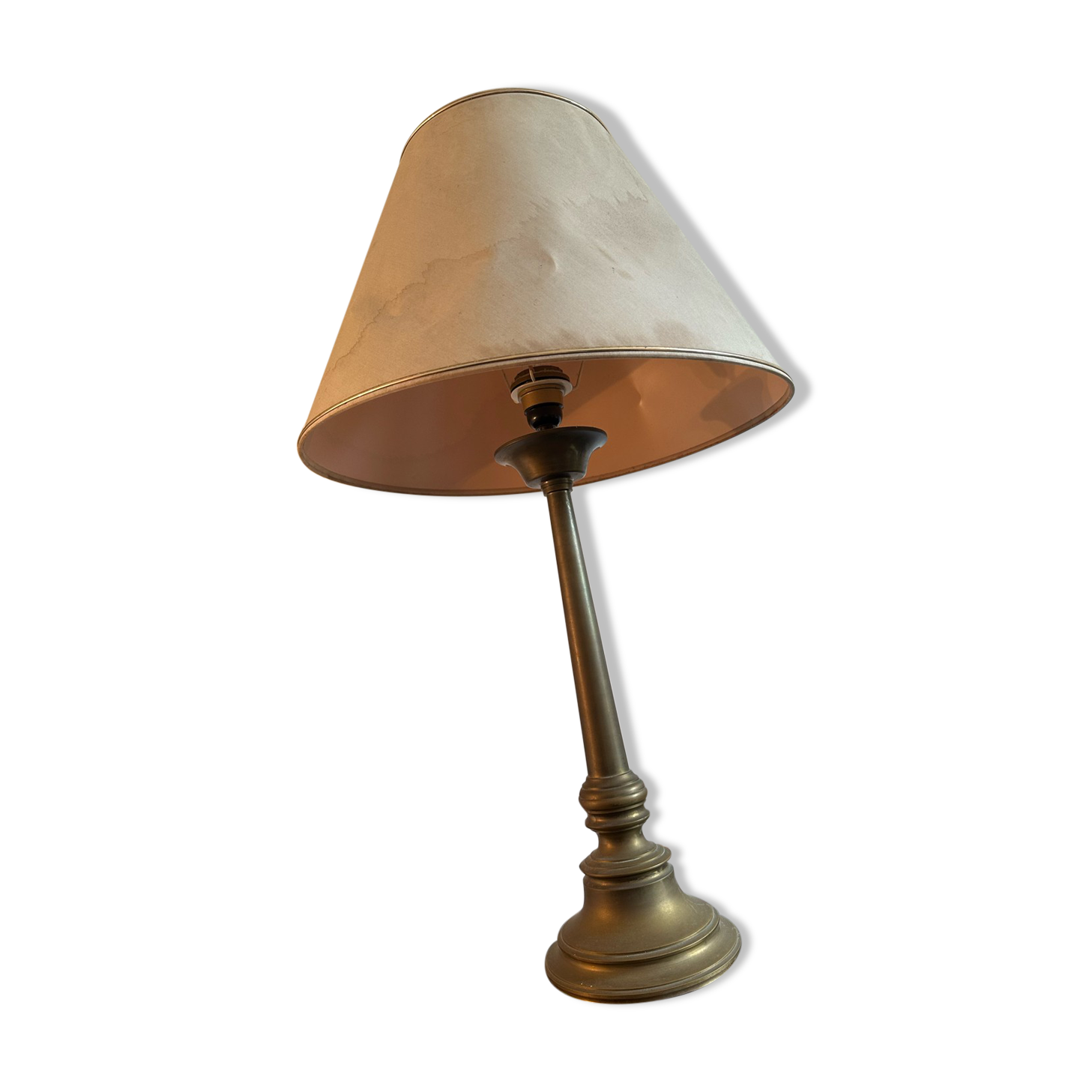 Large 70's brass lamp