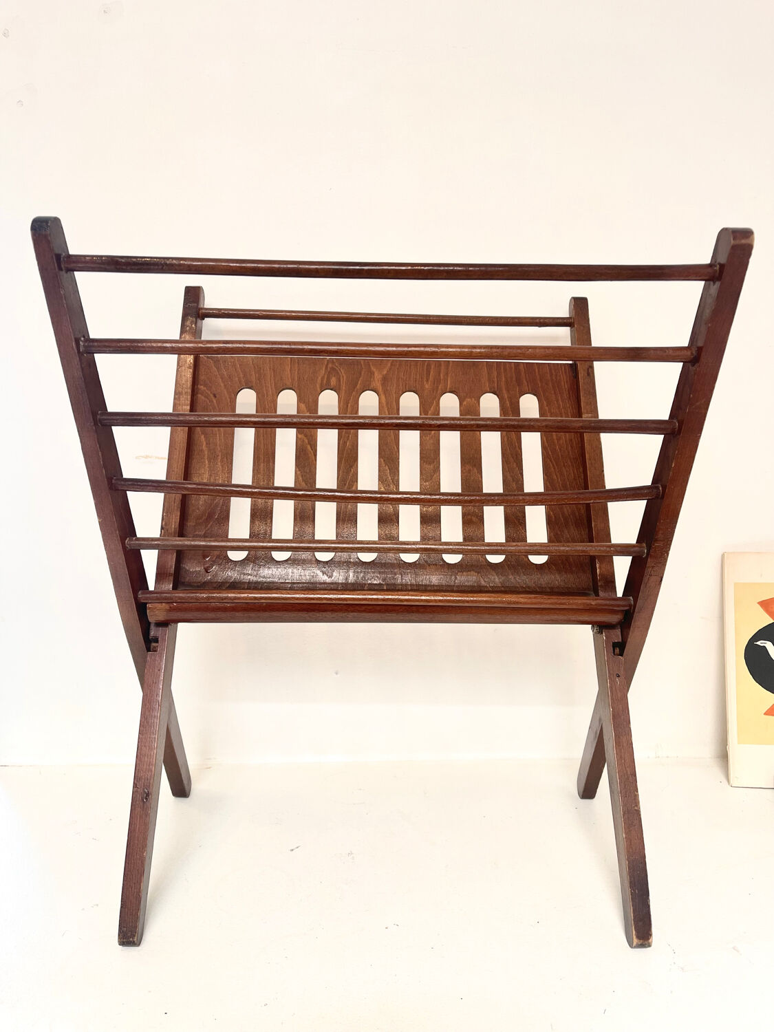 Folding magazine rack Cees Braakman – Teak – Netherlands, 1960s