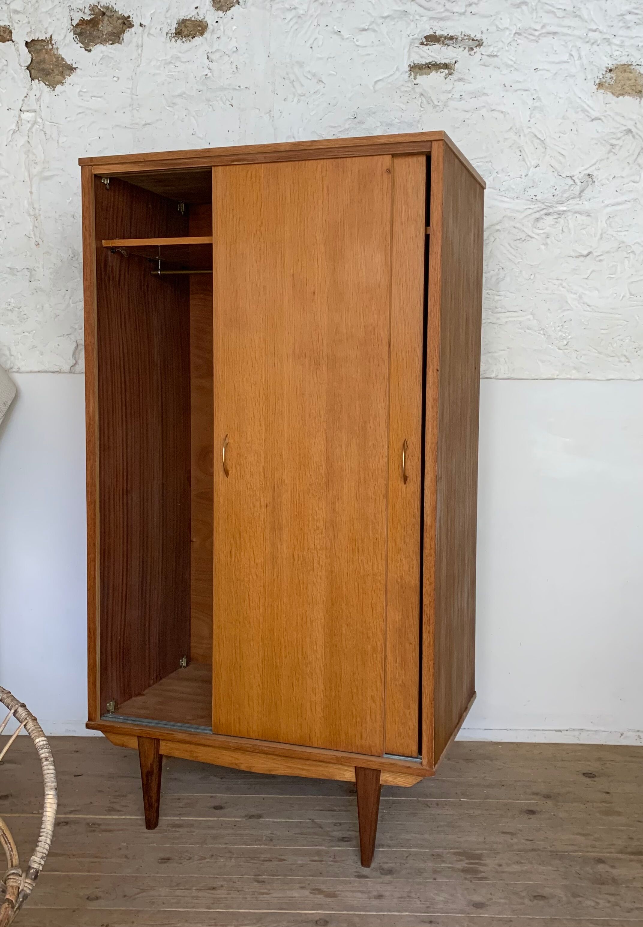 Armoire penderie vintage portes coulissantes Selency