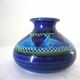 Small vase Aldo Londi Bitossi Rimini blu