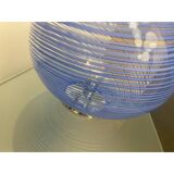 Contemporary Murano Style Blue Swirling Murano Glass Table Lamp