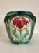 Grand cache-pot ancien en barbotine art nouveau