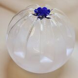 Globe Boule Pour Suspension Ou Lampe Lampadaire Vintage Mazzega Italie 1970 30cm