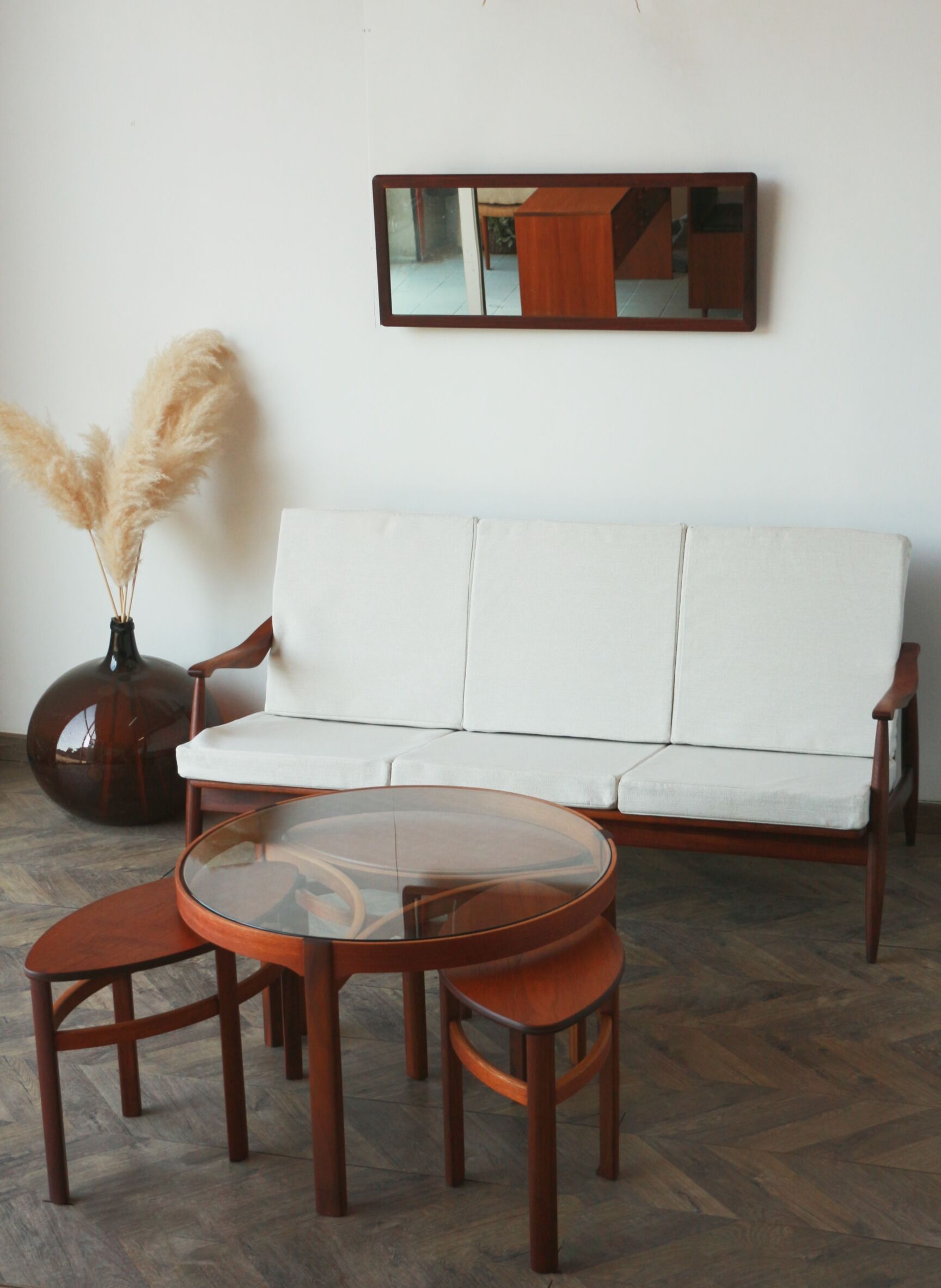 Scandinavian bench - 3 seats