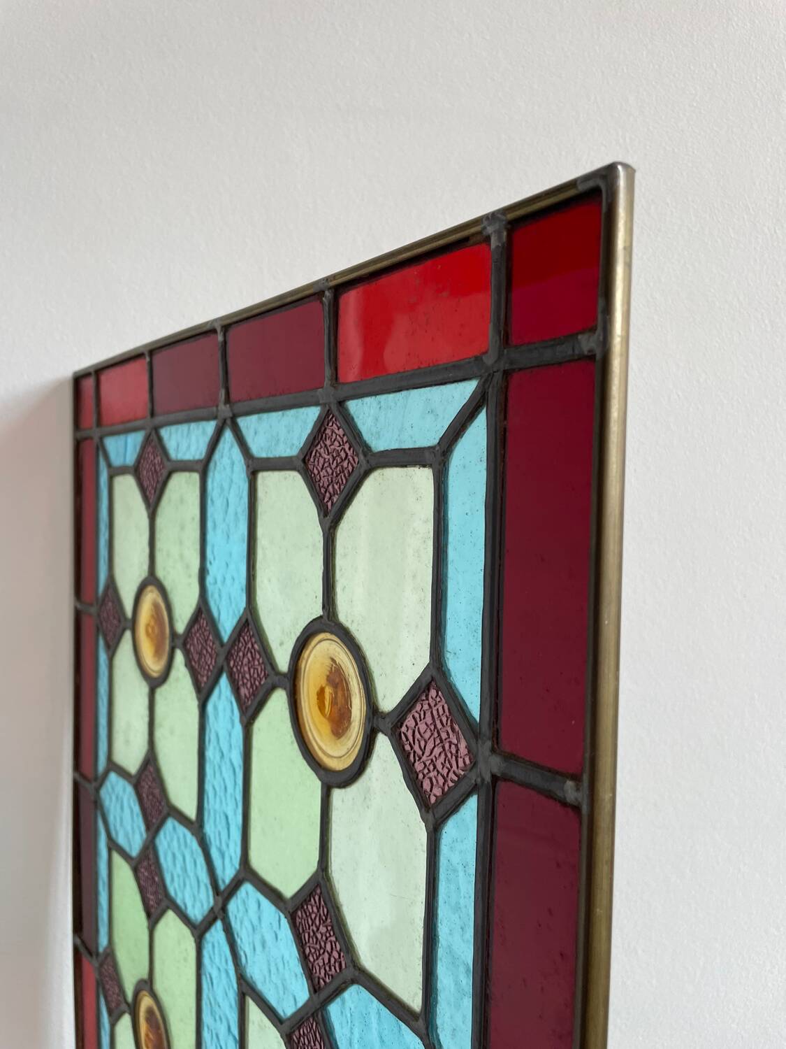 Polychrome stained glass window 1900