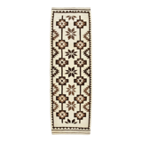 Geometric kilim runner rug,107x325cm