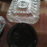 Set of 2 new bubble glass ceiling lamps 1960-1970