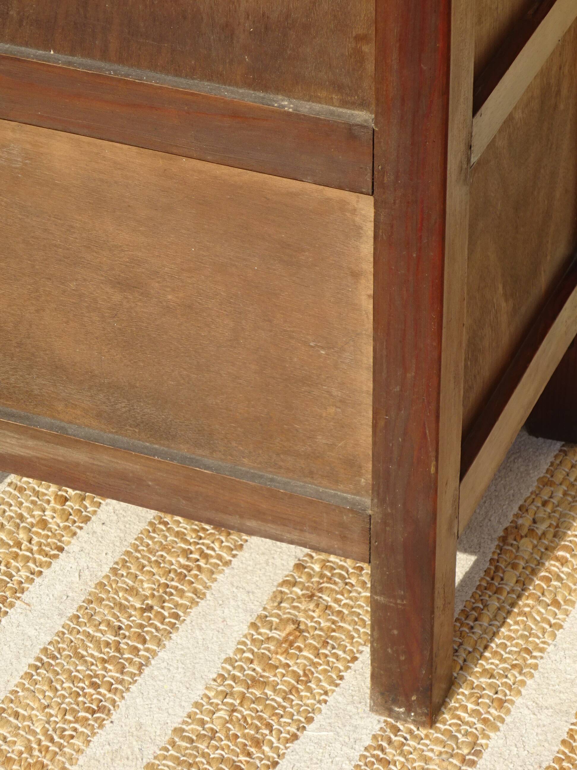 Art Deco period bedside table with marble top