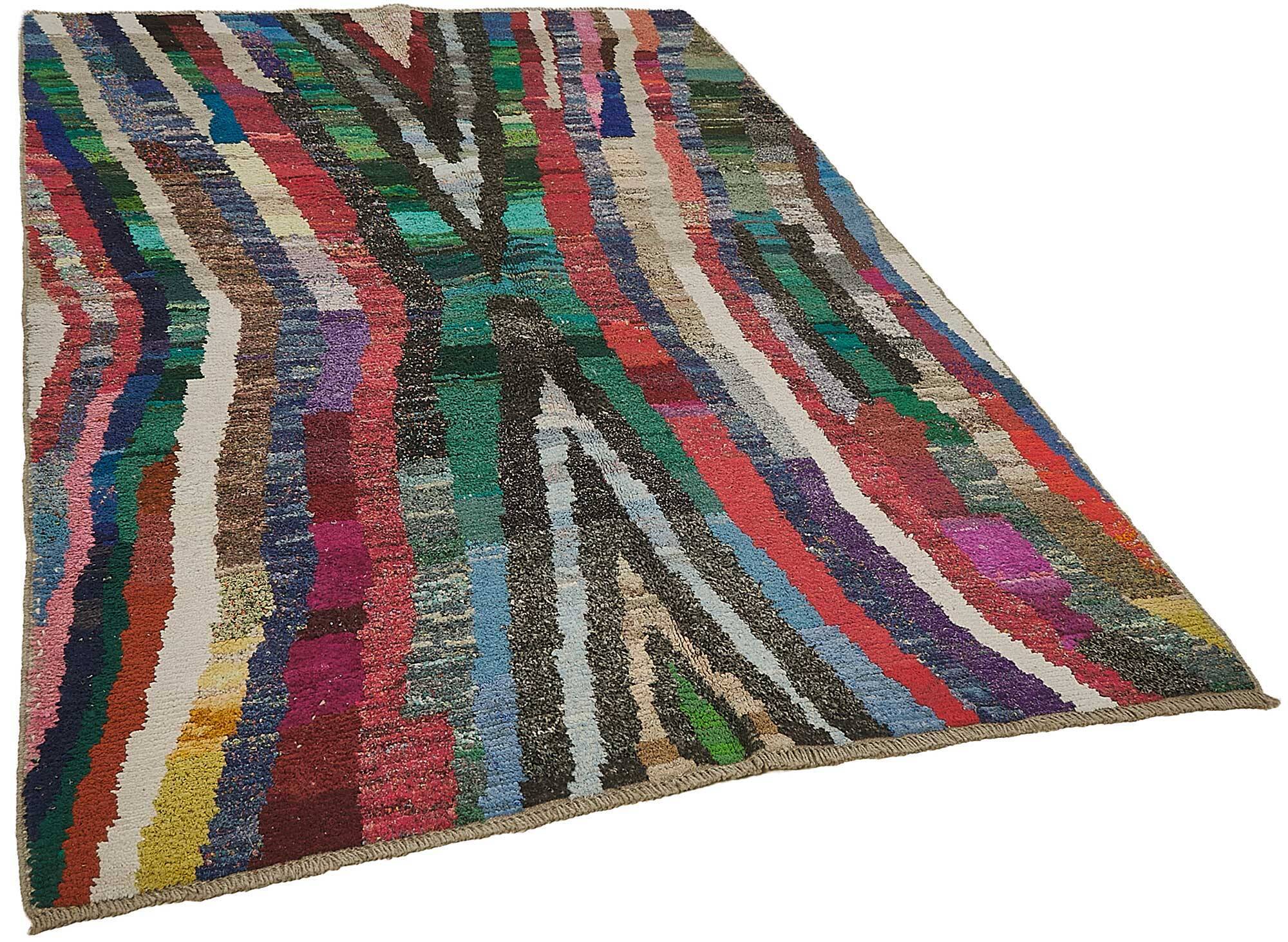 Handwoven Turkish Recycled Boho Rug 175 cm x 244 cm