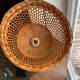 Suspension vintage en rotin