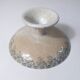 Iron earth plate on foot compote bowl Boulenger Choisy le Roi