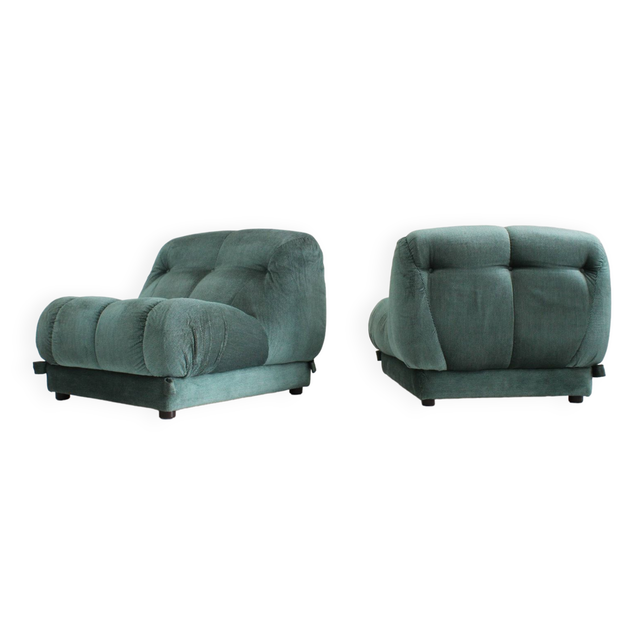 Set Mimo padova Nuvolone lounge chairs- Rino Maturi , Italy 1970s