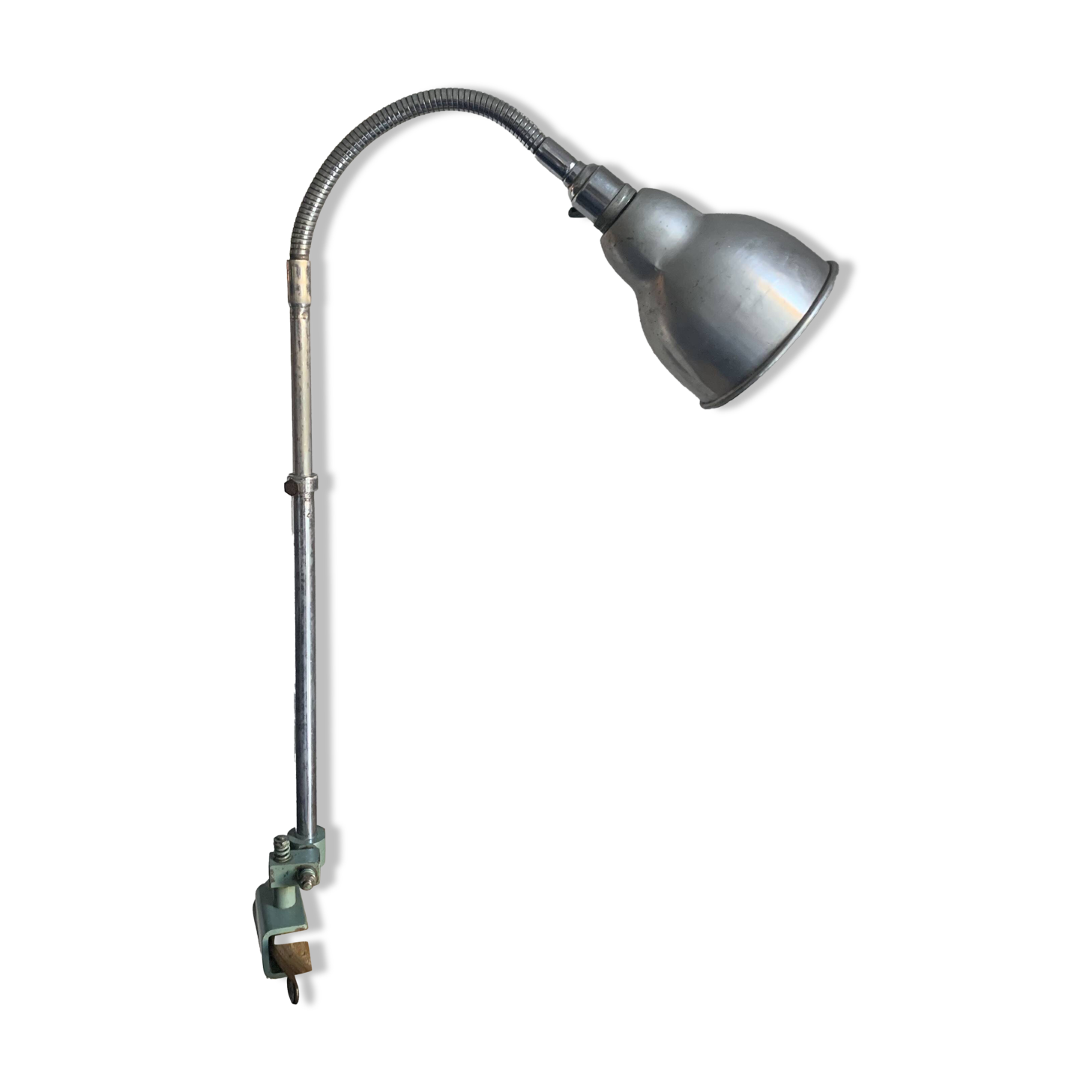 Vintage 1950 industrial workshop factory lamp KI-E-KLAIR design - 80 cm