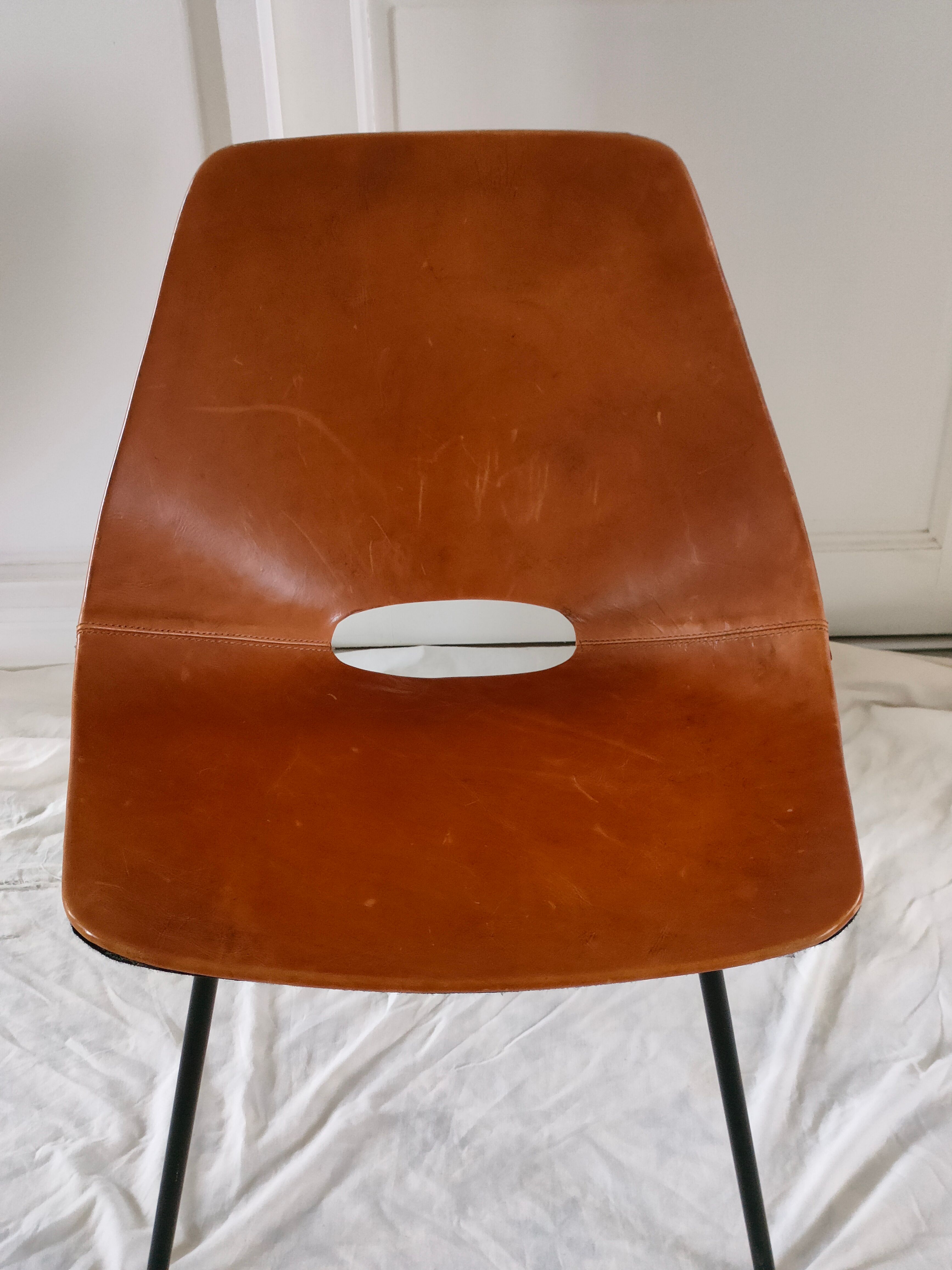 Pair of chairs Amsterdam by Pierre Guariche, recent "House of the World" reissue