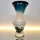 Vase Val saint lambert Studio Cristal vas op voet, conçu, Liège, 80