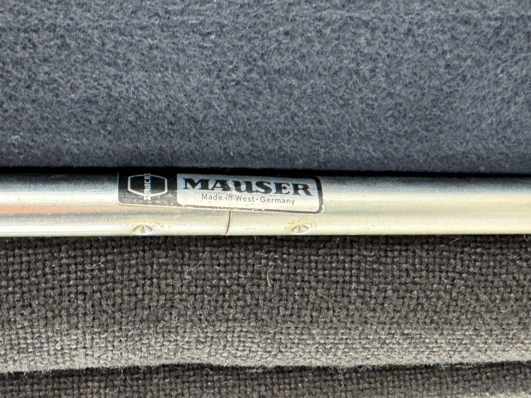 1970's Fabric Mauser Chair, Labeled