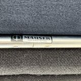 1970's Fabric Mauser Chair, Labeled