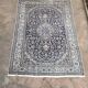 Grand tapis Nain bleu tufté main