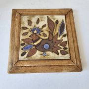 Trivet Tile in the style of Roland Zobel The Cyclades Anduze