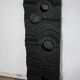 Wall sculpture, wood and black coating, late 1970s
