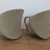 Pair of 80's Cinna design armchairs
