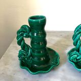 Pair of ceramic candlesticks