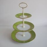 Multi-tiered porcelain tray, Stará Role porcelain, Czechoslovakia, 1950s.