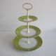 Multi-tiered porcelain tray, Stará Role porcelain, Czechoslovakia, 1950s.