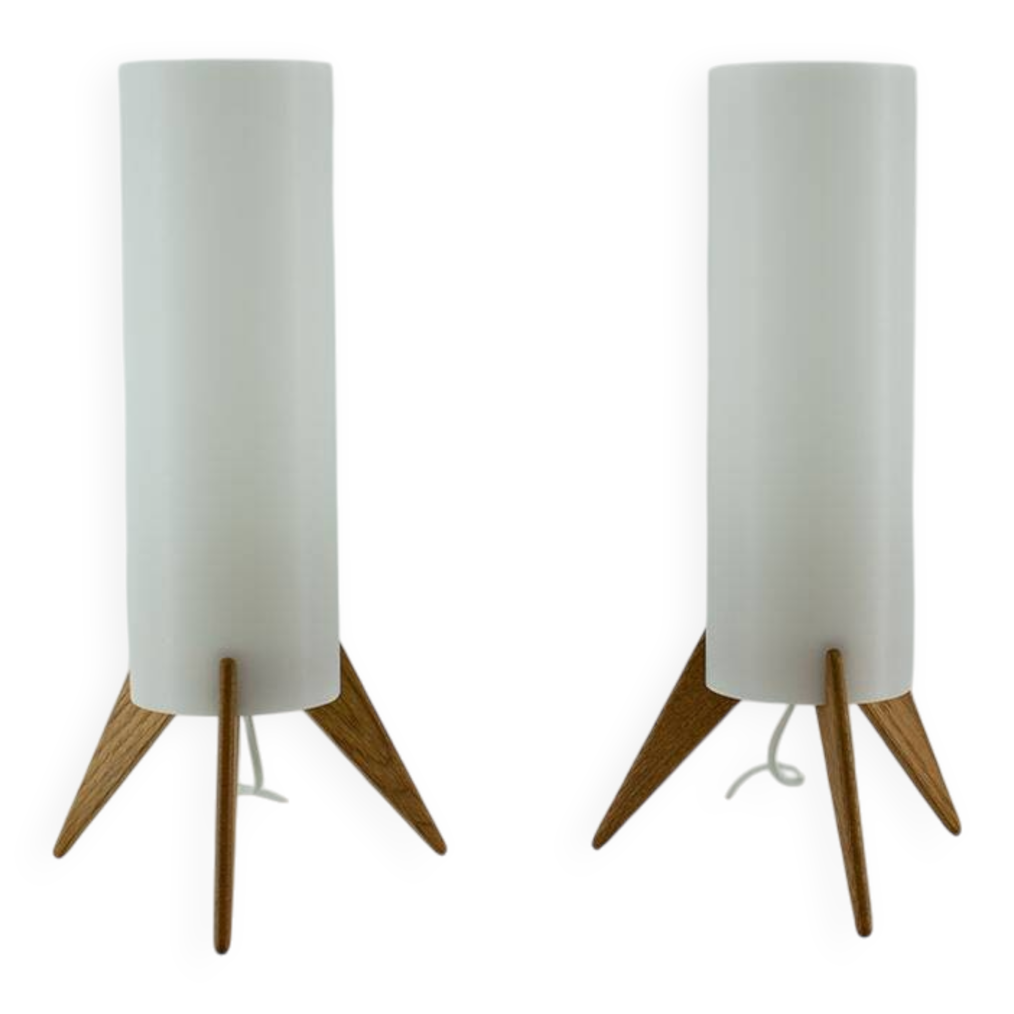 Pair of Raketen table lamps by Luxus, Sweden, 1960s