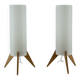 Pair of Raketen table lamps by Luxus, Sweden, 1960s