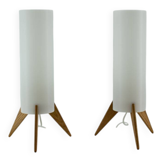 Pair of Raketen table lamps by Luxus, Sweden, 1960s