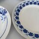 Lot of 4 antique earthenware plates from 1950, Saint Amand - plates bl