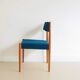 Ensemble de 4 chaises en teck bleu par Aksel Bender