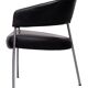 Set of 4 Black Leather Dining Chairs by Castelijn, 1990s