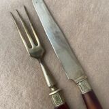 Set of 12 cutlery with golden ancient fruits