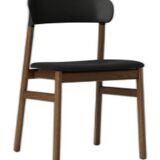 Normann Copenhagen Herit Chair Ulpholstery Smoked Oak Black