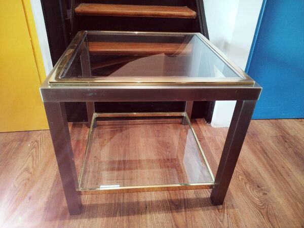 Table d'appoint en laiton  de Belgo Chrom, 1980