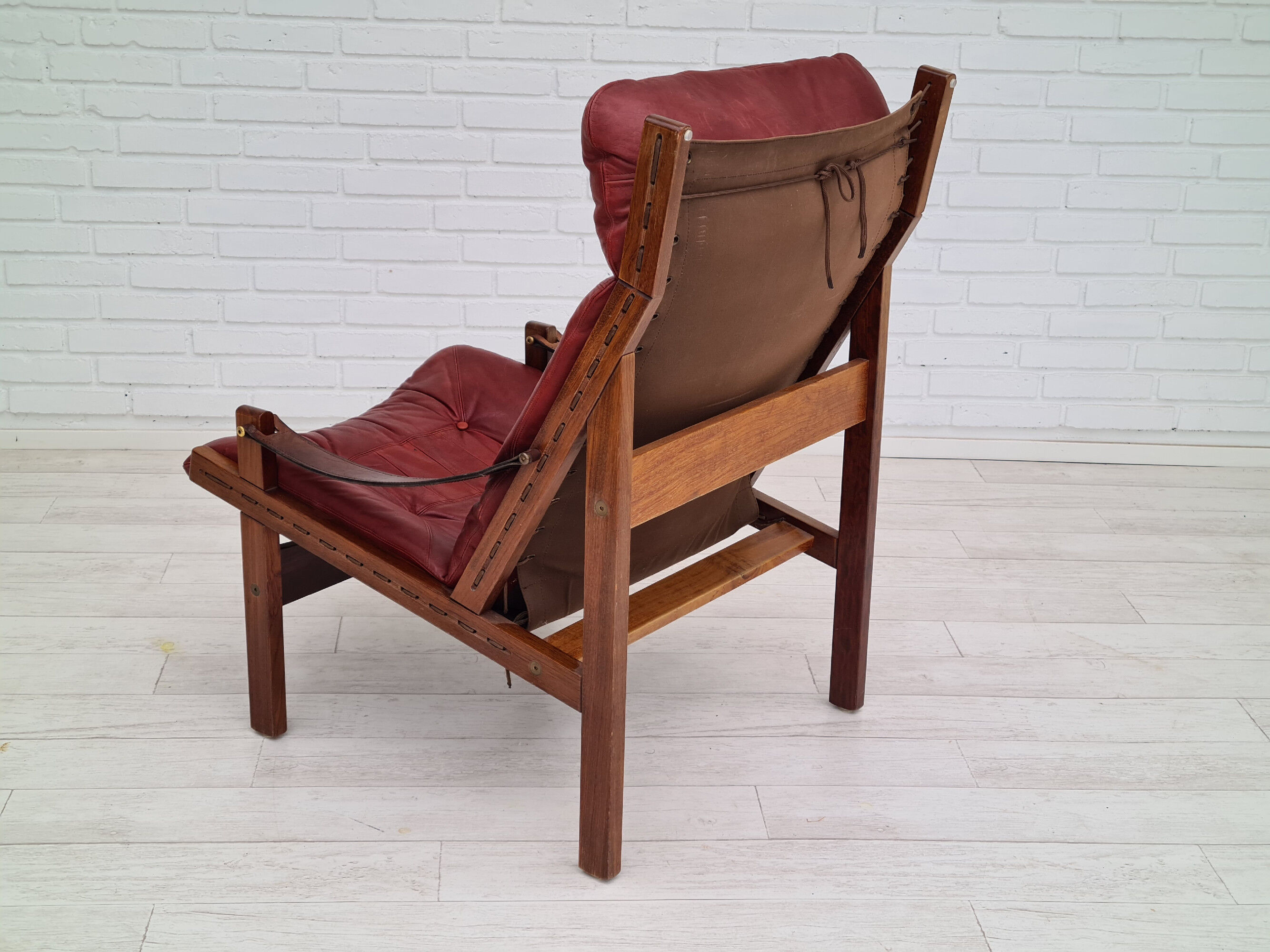Fauteuil, années 70, teck