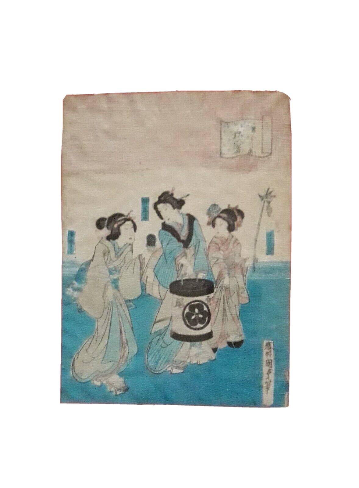 Original Japanese Print by Utagawa Kunisada