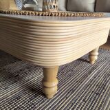 Rattan coffee table