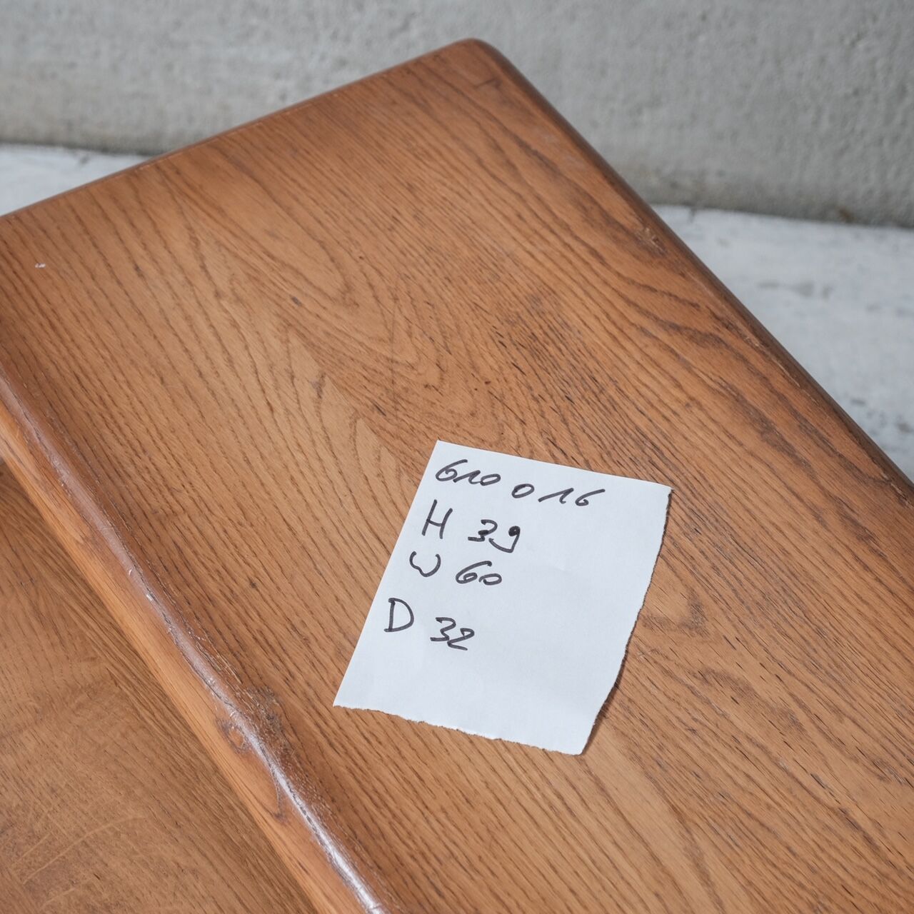 Set of three oak mid-century coffee tables 1970